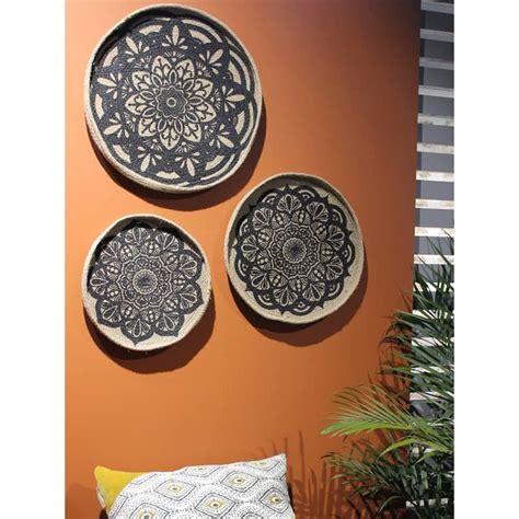 Buy Co-Existence - Jute Wall Art (Set Of 3) Online on Brown Living ...