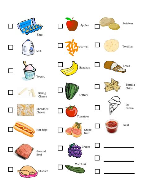 #printable #grocery #grocery #kids #list #kids #listkids grocery list ...