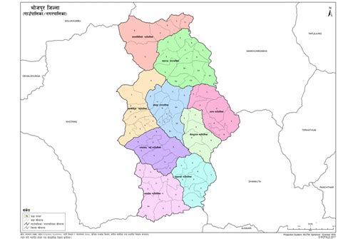 Map of Bhojpur District of Nepal – Nepal Archives