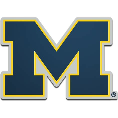 Michigan Wolverines Metallic Freeform Logo Auto Emblem - No Size ...