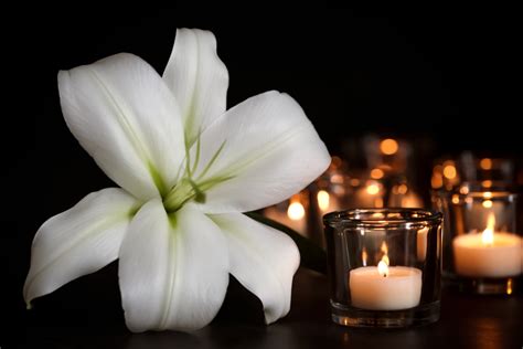 funeral flower and candles - Wyoming Department of Health