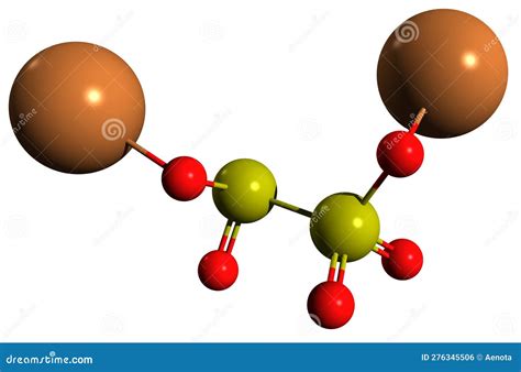 Potassium Metabisulfite Molecular Structure, 3d Model Molecule ...