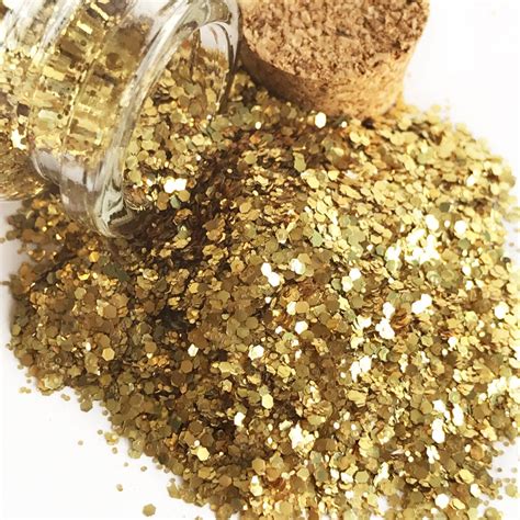 BIODEGRADABLE GLITTER Eco Friendly Glitter in Gold Glitter Glitter - Etsy