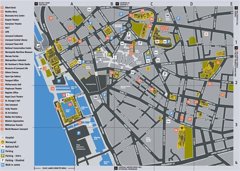 Liverpool tourist attractions map