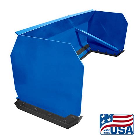 12' Blue Heavy Duty Commercial Grade Skid Steer Snow Pusher - KMK ...