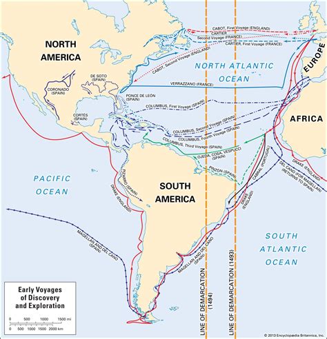 Map Of Early Explorers