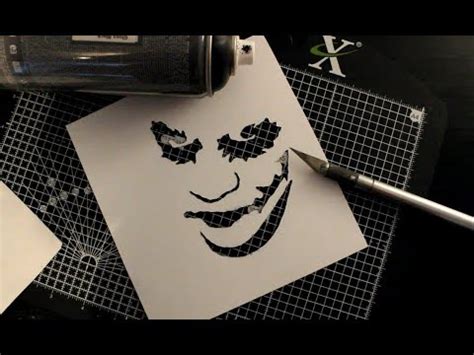 Easy Joker Graffiti stencil - YouTube