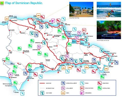 Dominican Republic tourist attractions map Samana, Dominican Republic ...