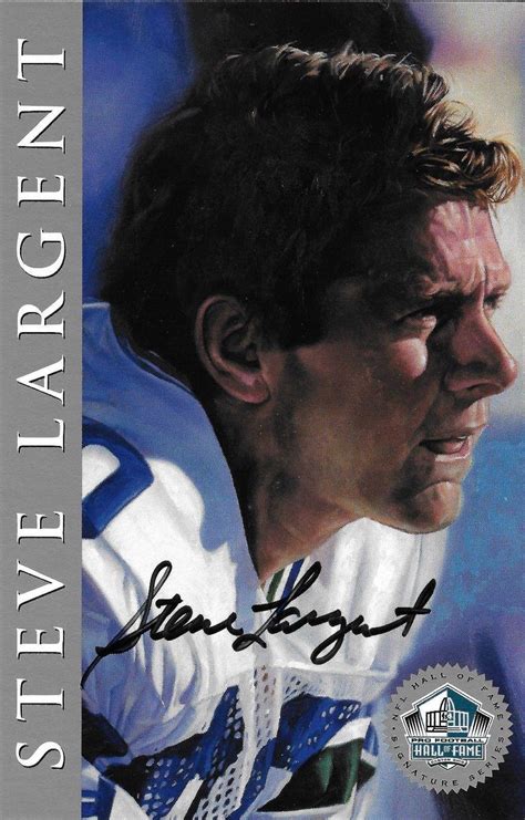 Steve Largent Autographed Football Cards