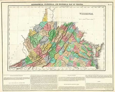 Geographical, Statistical and Historical Map of Virginia - Barry ...