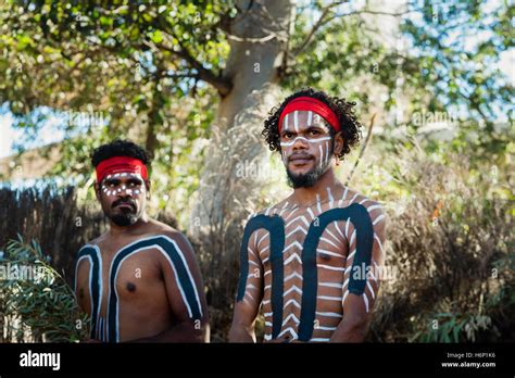 Aboriginal anangu man wearing traditional hi-res stock photography and ...