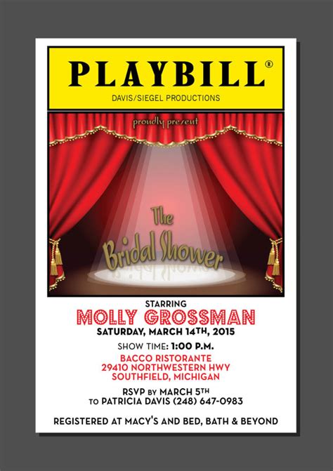 Free Broadway Playbill Template NEW!