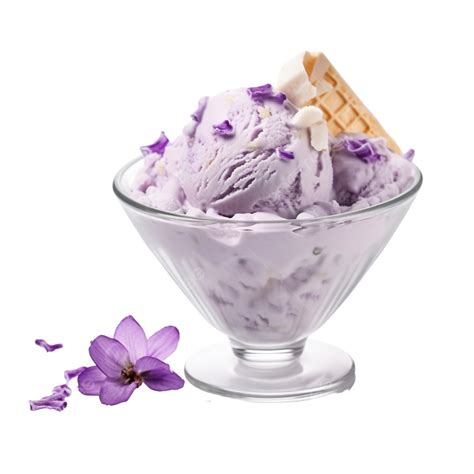 Taro Ice Cream With Toppings, Taro, Ice Cream, Toppings PNG Transparent ...