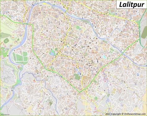 Lalitpur Map | Nepal | Detailed Maps of Lalitpur