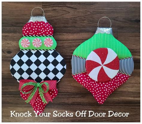 Knock Your Socks Off Door Decor | Novelty Christmas Ornaments