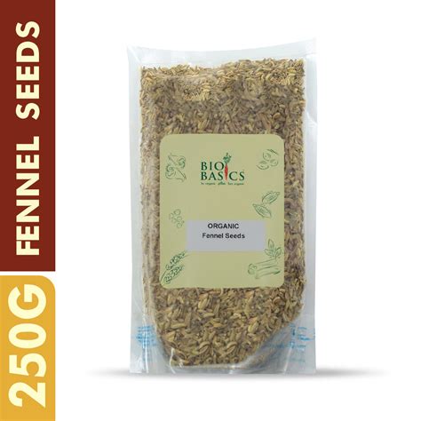 Organic Fennel Seeds 100g, 250g, 500g - Bio Basics Organic Online Store