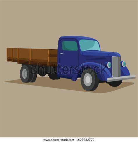 Old Retro Truck Vector Illustration Vintage Stock Vector (Royalty Free ...