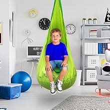 Amazon.com: Sorbus Kids Child Pod Swing Chair - Hanging Seat Hammock ...