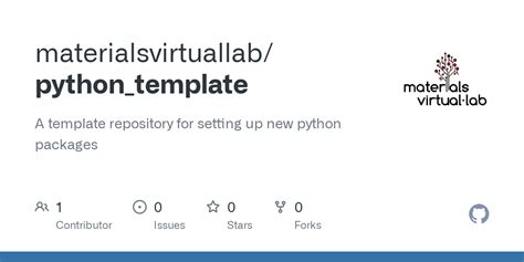 GitHub - materialsvirtuallab/python_template: A template repository for ...