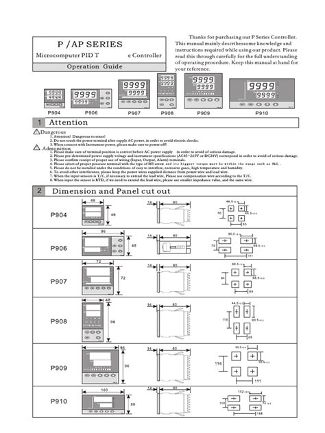 PID Controller Manual | PDF | Control Theory | Power Supply