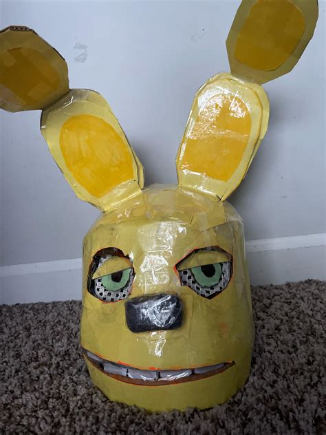 I’m 12 and I made this spring Bonnie mask. It’s not the best, but I ...