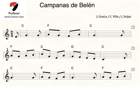 PARTITURA DE CAMPANAS DE BELÉN (Villancico Tradicional) - Payhip