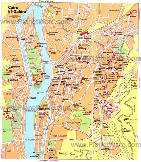 Cairo Map and Cairo Satellite Image