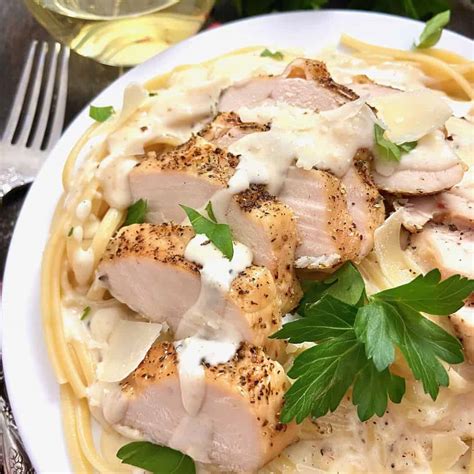 Easy Chicken Linguine Alfredo - SmartyPantsKitchen