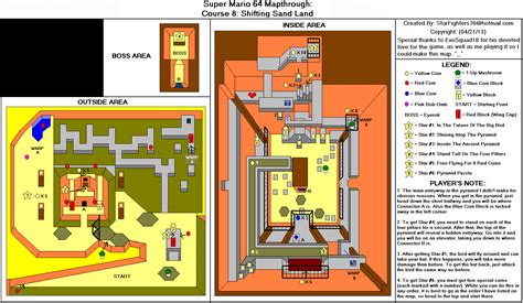 Super Mario 64 Course 08: Shifting Sand Land Map (GIF) - StarFighters76 ...