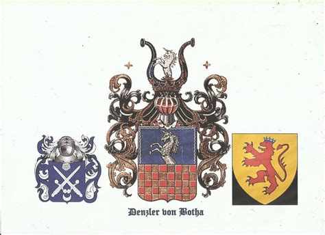 Denzler von Botha family Crest | the von Botha Crest; on the… | Flickr