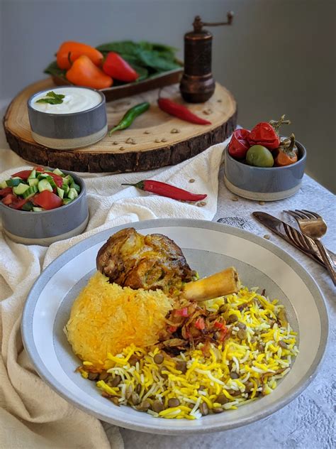 Adas Polo - Turmeric rice with lentils - The Caspian Chef