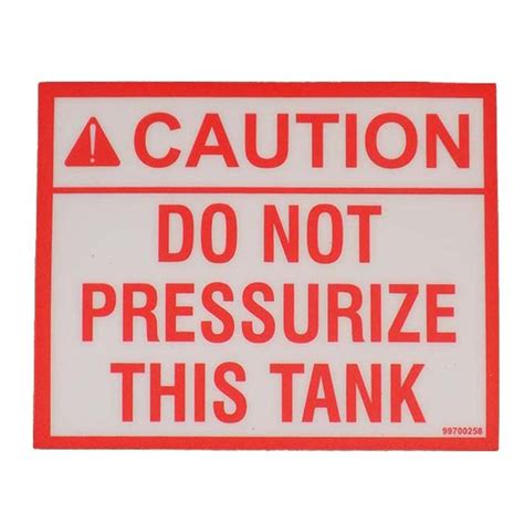 Do Not Pressurize | Tank Management Australia