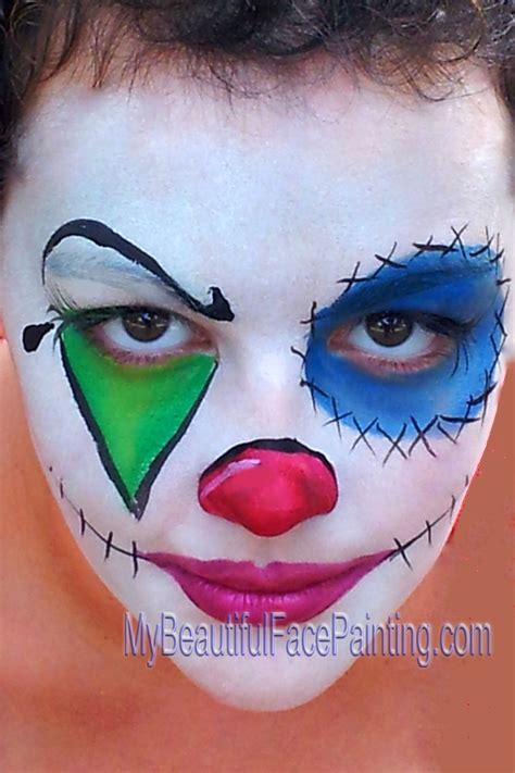 Clown Face Paint Halloween - You Paint