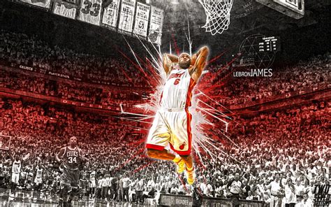 HD wallpaper: basketball, lebron 12, lebron james, miami heat ...