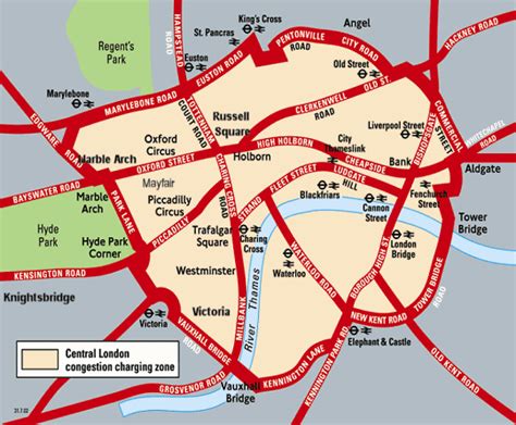 London Congestion Charge's Boundary Zone - CChargeLondon.co.uk ...