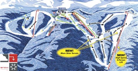 Wintergreen Resort Piste Map / Trail Map