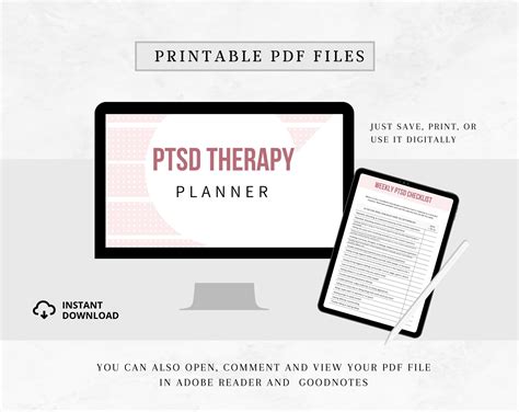 PTSD Journal PTSD Planner Pdf Size A4 A5 US Letter - Etsy