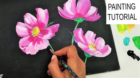 Simple Flower Painting Tutorial | Best Flower Site