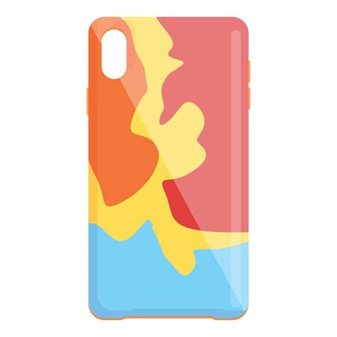 Colorful smartphone case icon cartoon vector. Mobile cover 14342432 ...