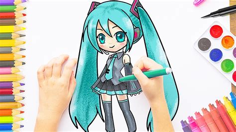 COMO DIBUJAR A HATSUNE MIKU paso a paso