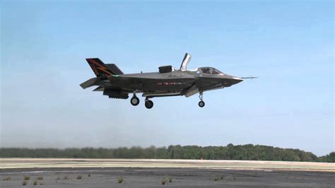 First F-35B Vertical Takeoff Test - YouTube