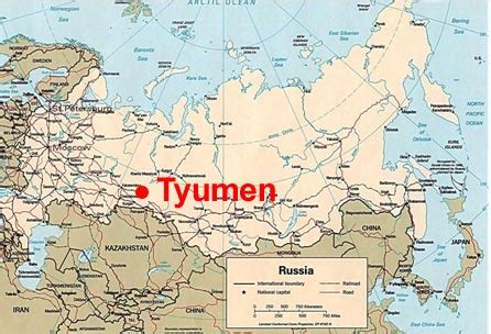 Tyumen Map - Russia