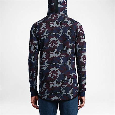 Nike Tech Fleece Camo Hoodie Obsidian | SportFits.com