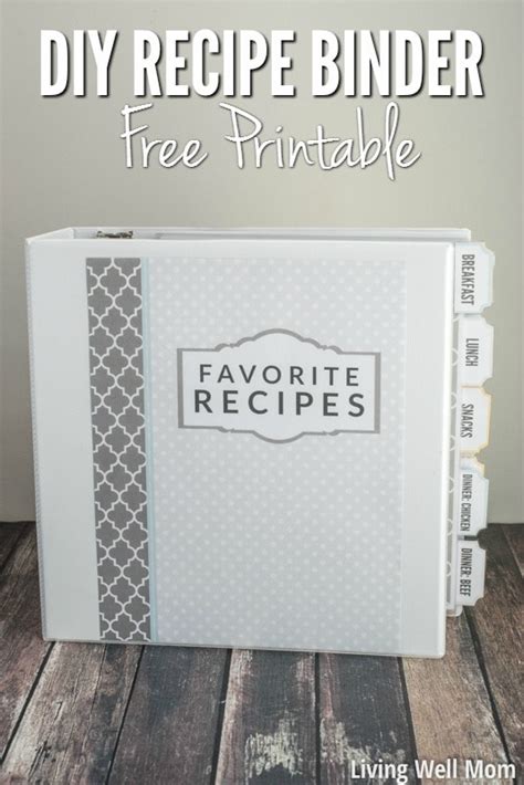 DIY Recipe Binder (with Free Printable Downloads) | Diy recipe binder ...