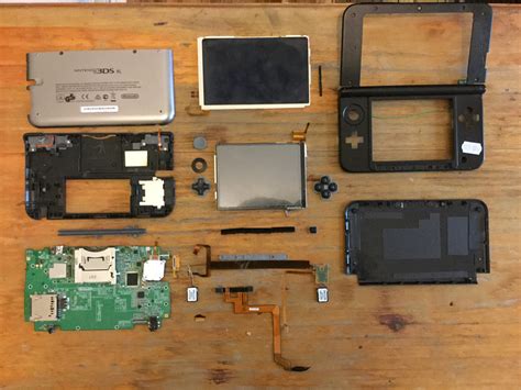 A Nintendo 3DS XL complete teardown . My first attempt at Knolling. : r ...