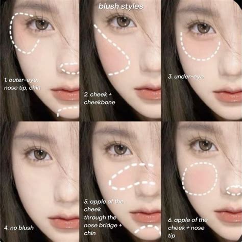 blush tutorial using korean makeup, cbeauty in 2023 | Asian makeup ...