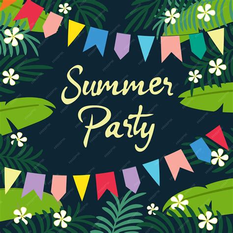 Free Vector | Summer party background