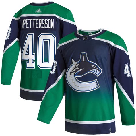 Men's Vancouver Canucks Elias Pettersson adidas Green 2020/21 - Reverse ...