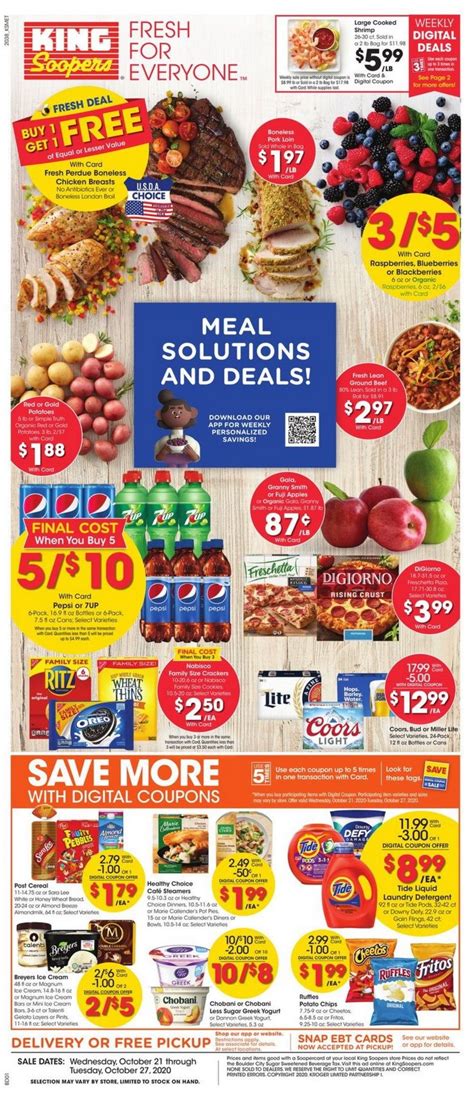 King Soopers Weekly Ad Oct 21 – Oct 27, 2020