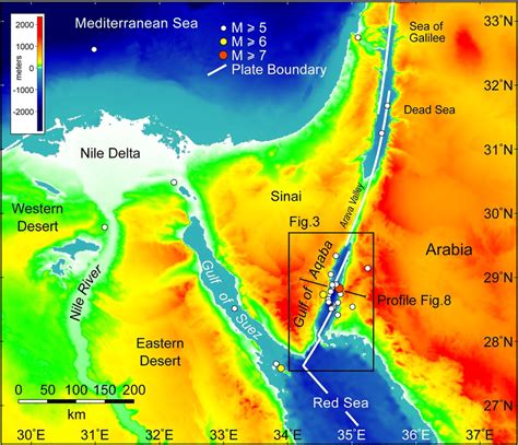 Digital elevation and bathymetric model for the Gulf of Aqaba and ...